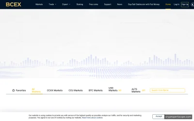 BCEX Website Preview
