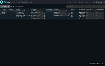 Bilaxy Website Preview