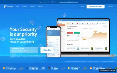 bitFlyer Website Preview