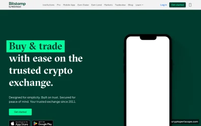 Bitstamp Website Preview