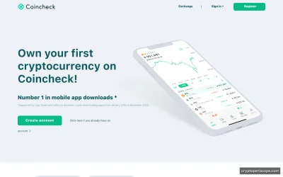 Coincheck Website Preview