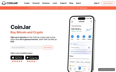 CoinJar Website Preview