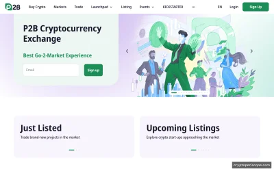 P2PB2B Website Preview