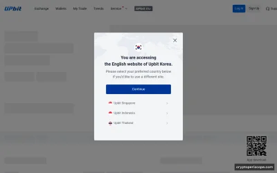 UPbit Website Preview