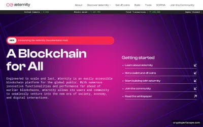 Aeternity Website Preview