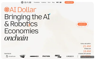 Gaib AI Dollar Alpha USDC Website Preview