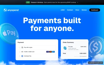 Anyspend Website Preview