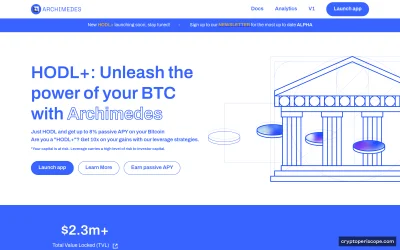 Archimedes Finance Website Preview