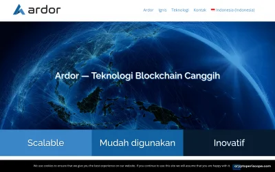 Ardor Website Preview