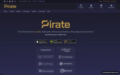 Pirate Chain Website Preview