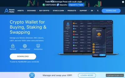 Atomic Wallet Coin Website Preview