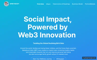BabyBoomToken Website Preview