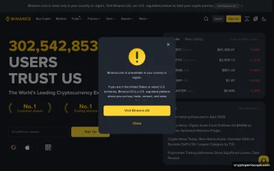 Binance Coin Website Preview