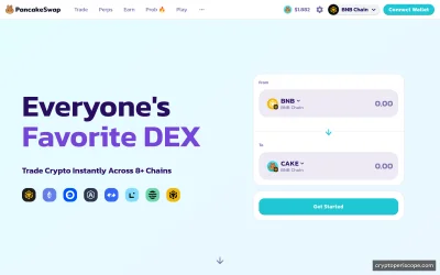 PancakeSwap Website Preview