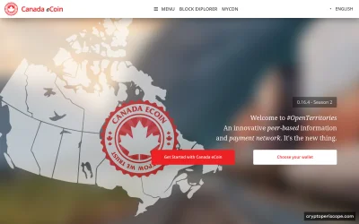 Canada eCoin Website Preview