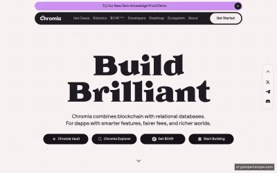 Chromia Website Preview