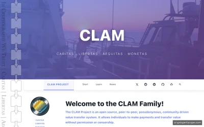 Clams Website Preview