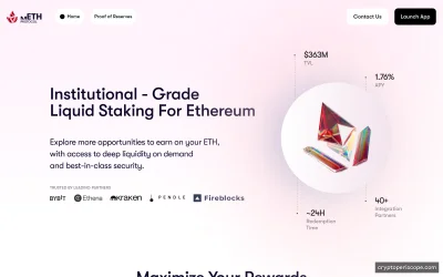 Mantle Restaked ETH Website Preview