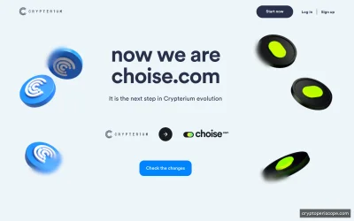 Crypterium Website Preview
