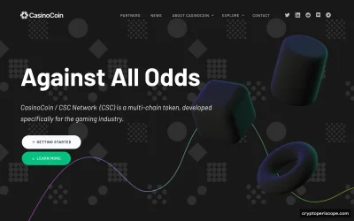 Casinocoin Website Preview