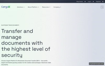 CargoX Website Preview