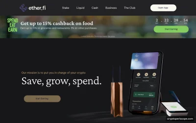ether.fi Staked ETH Website Preview