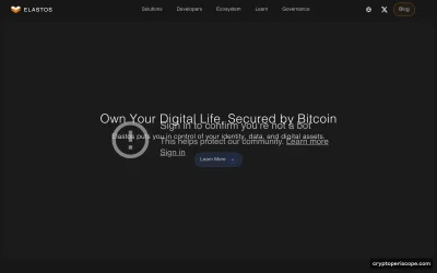 Elastos Website Preview