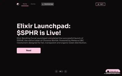 Elixir Games Website Preview