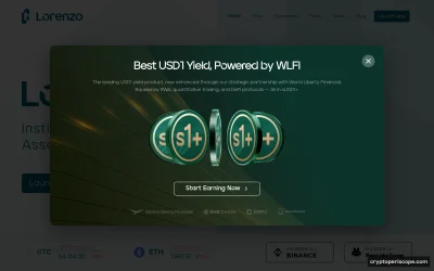 Lorenzo Wrapped Bitcoin Website Preview
