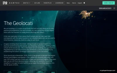 Earth 2 Essence Website Preview
