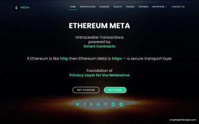 Ethereum Meta Website Preview
