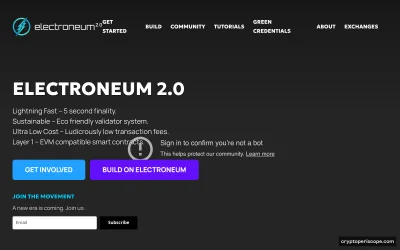 Electroneum Website Preview