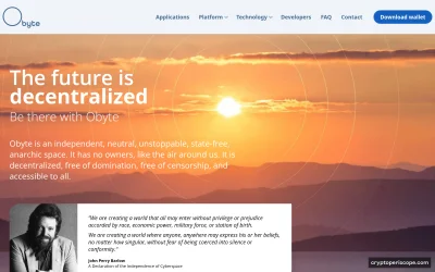 Obyte Website Preview