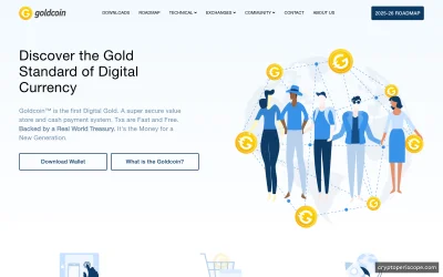 Goldcoin Website Preview