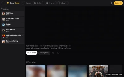 GAMER Website Preview