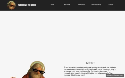 GOD Coin Website Preview