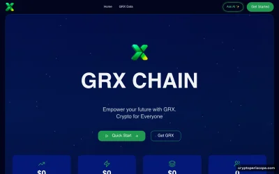 Gold Reward Token Website Preview