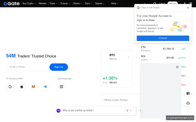 Gate Wrapped BTC Website Preview