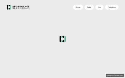Provenance Blockchain Website Preview