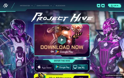 Hive Game Token Website Preview