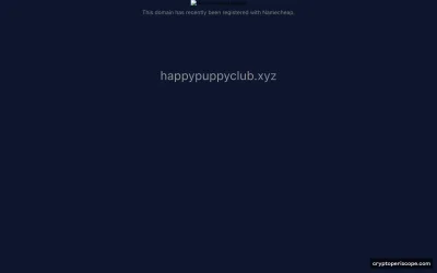 Happy Puppy Club Website Preview