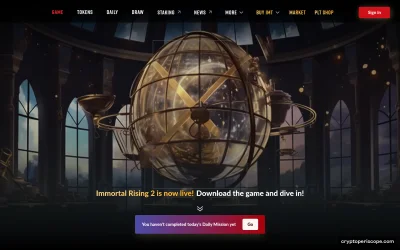 Immortal Token Website Preview