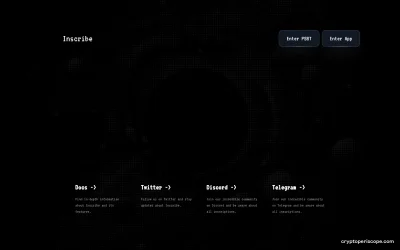 Inscribe Website Preview