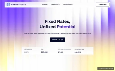 Inverse Finance Website Preview