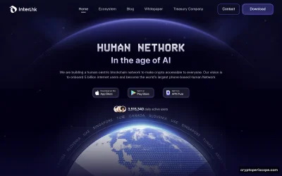InterLink Token Website Preview