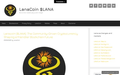 LanaCoin Website Preview