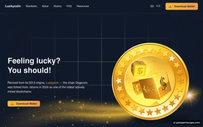 Luckycoin Website Preview