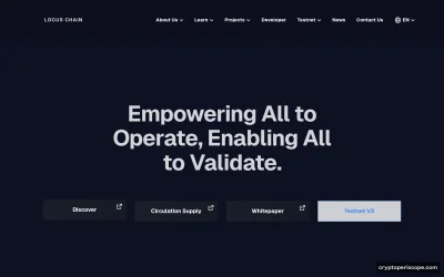 Locus Chain Website Preview