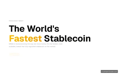MNEE USD Stablecoin Website Preview
