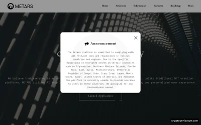 Metars Genesis Website Preview